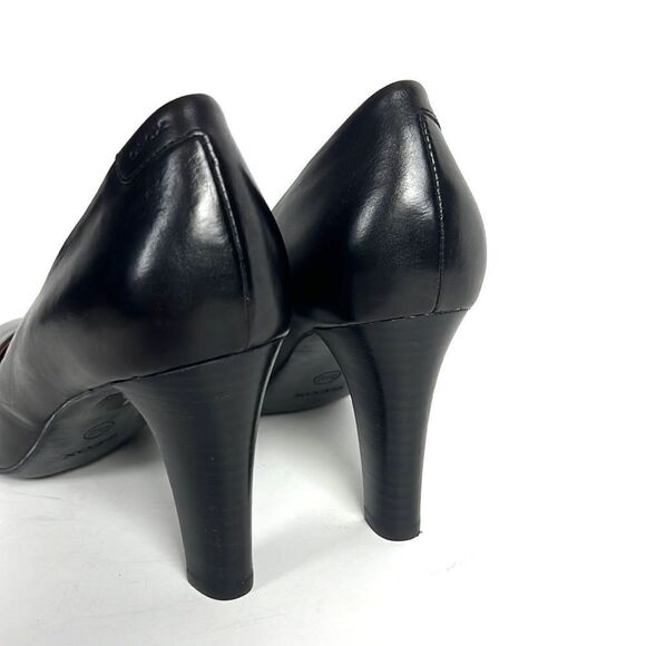 NWB GEOX Respira D Marian/D24Q3R Classic Black Leather Pumps US 9 - Picture 7 of 15